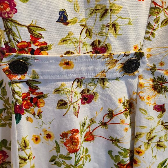 DISNEY COLLEN ATWOOD "ALICE THROUGH THE LOOKING GLASS" FLORAL BUTTON UP JACKET - Picture 10 of 11